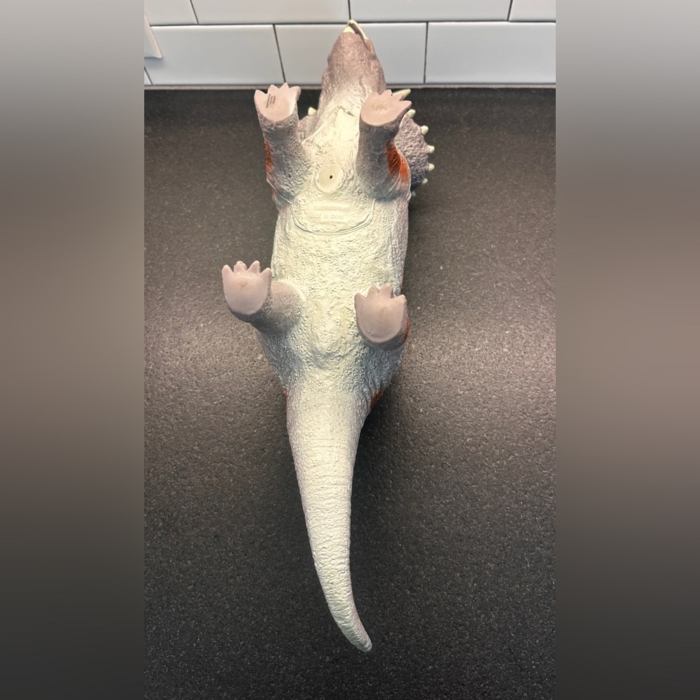 Triceratops Soft Rubber Dinosaur - Picture 2 of 5